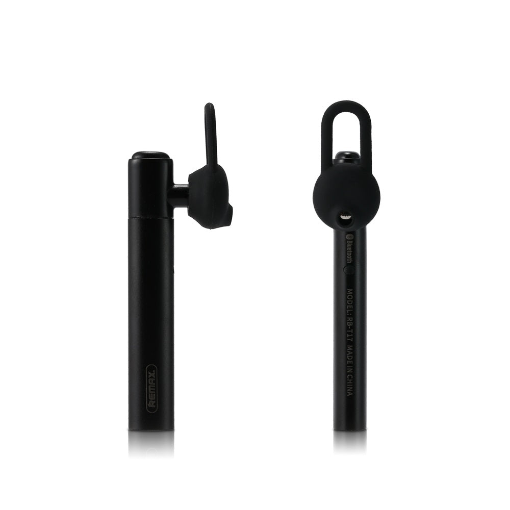 Black REMAX RB T17 Bluetooth Business Earphone 