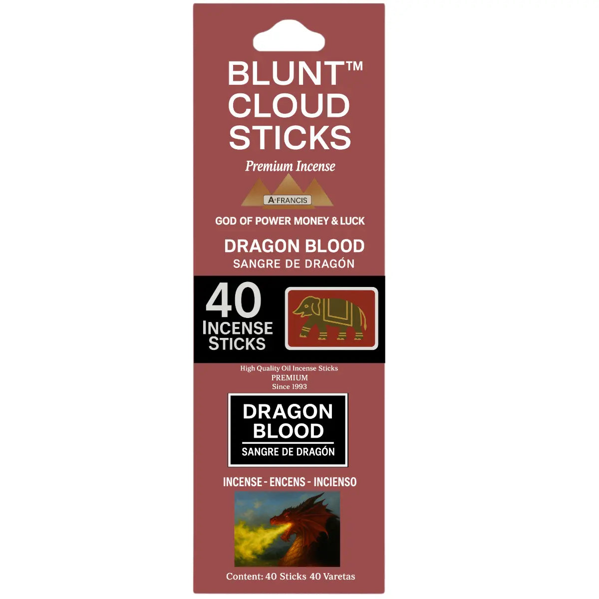 Blunt Cloud Dragon Blood Scented Incense – Single 40-Stick Pack sold as individual retail unit