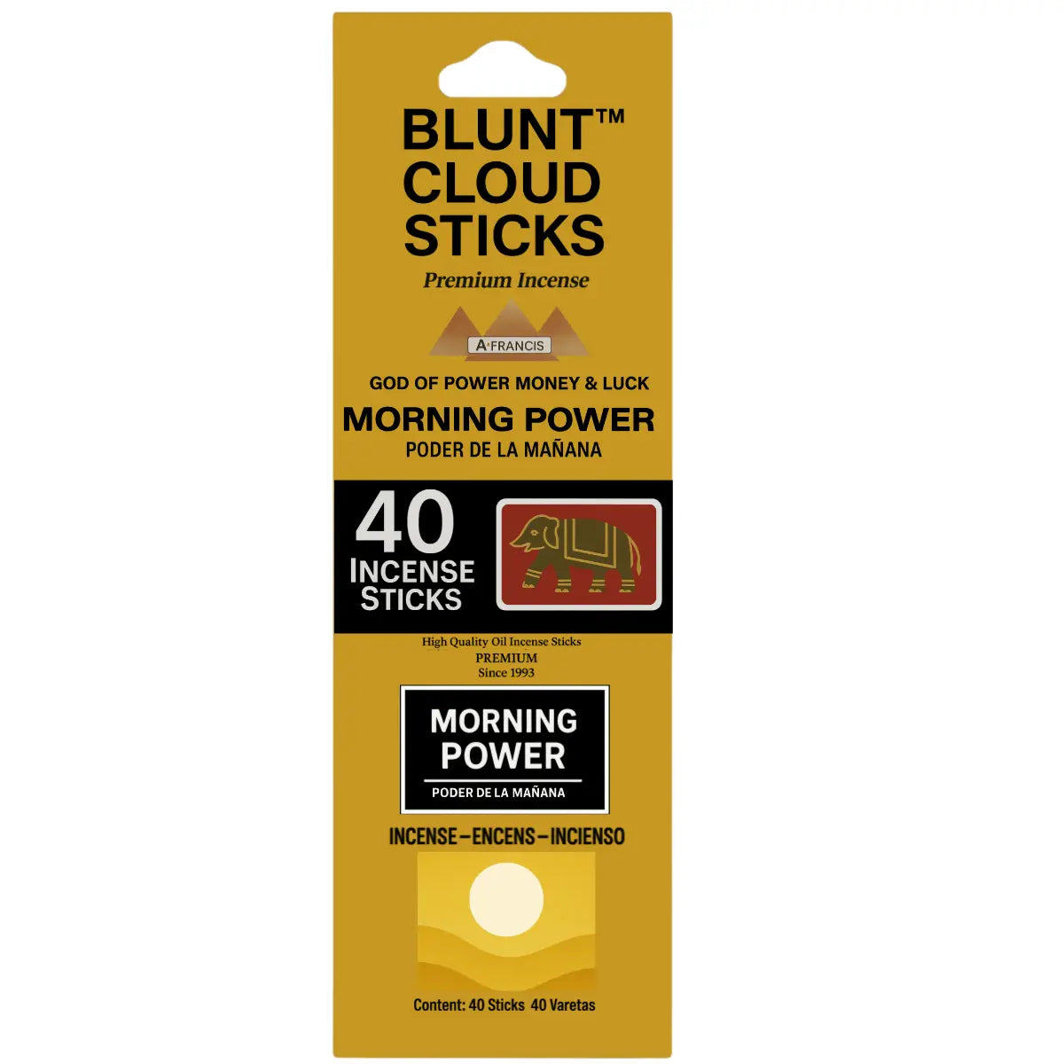 Blunt Cloud Morning Power Scented Incense – Single 40-Stick Pack sold as individual retail unit