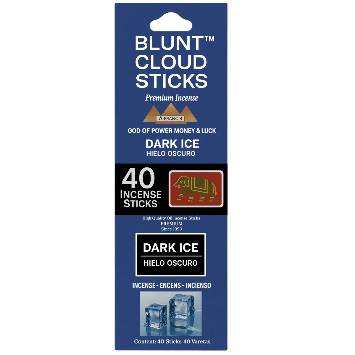 Blunt Cloud Dark Ice Scented Incense – Single 40-Stick Pack sold as individual retail unit