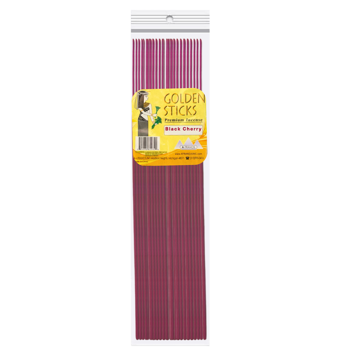 Golden Sticks 19 Inch Black Cherry Incense Sticks 50 Pack