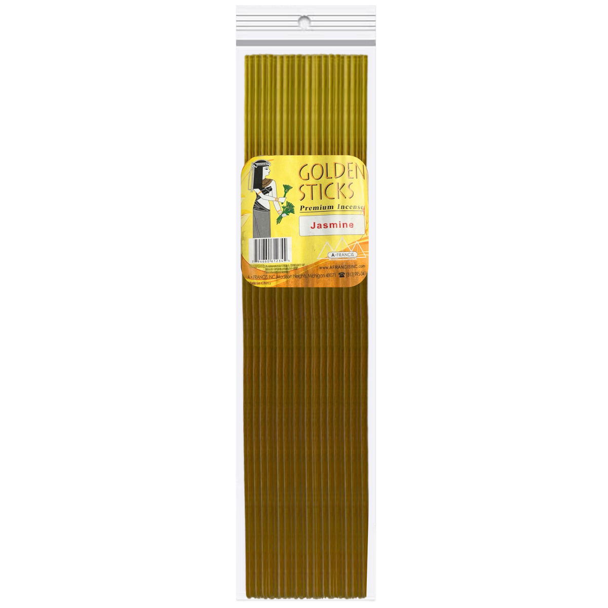 Golden Sticks 19 Inch Jasmine Incense Sticks 50 Pack