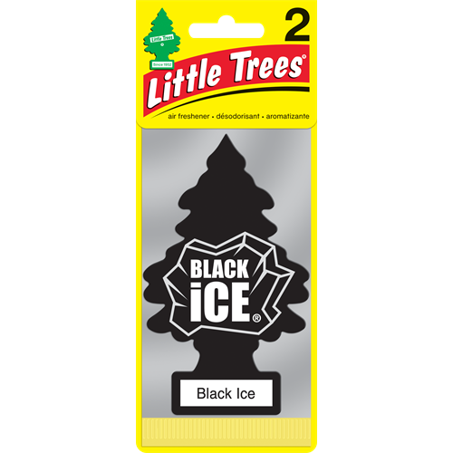 Little Trees Air Freshener- Black Ice- 2 Pack (12 Count)