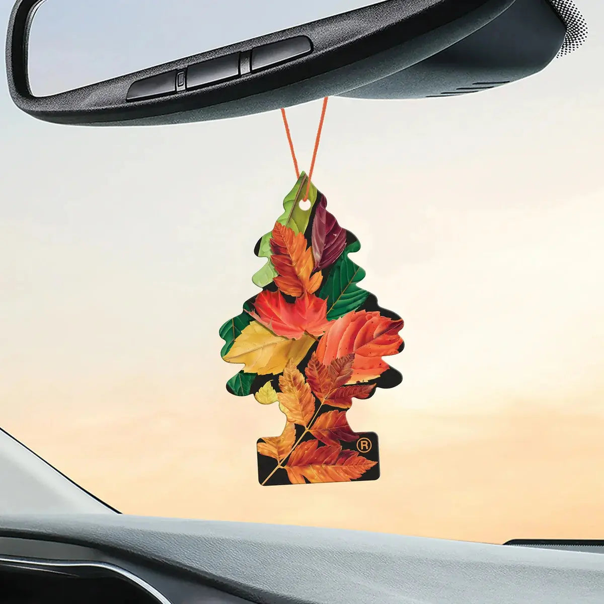 Crisp Autumn Air Little Trees Air Freshener Hanging from Rearview Mirror