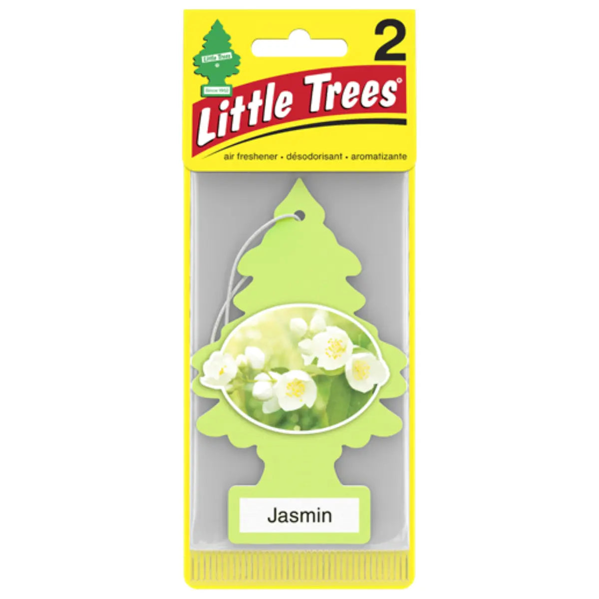 Little Trees Jasmin 2 pack wholesale car air freshener front packaging