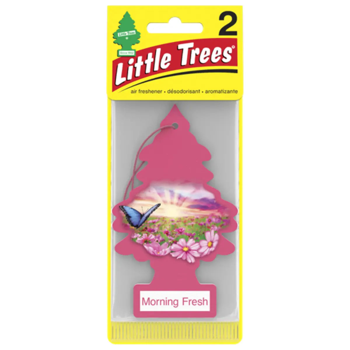 Little Trees Morning Fresh 2 Pack Car Air Freshener wholesale front packaging