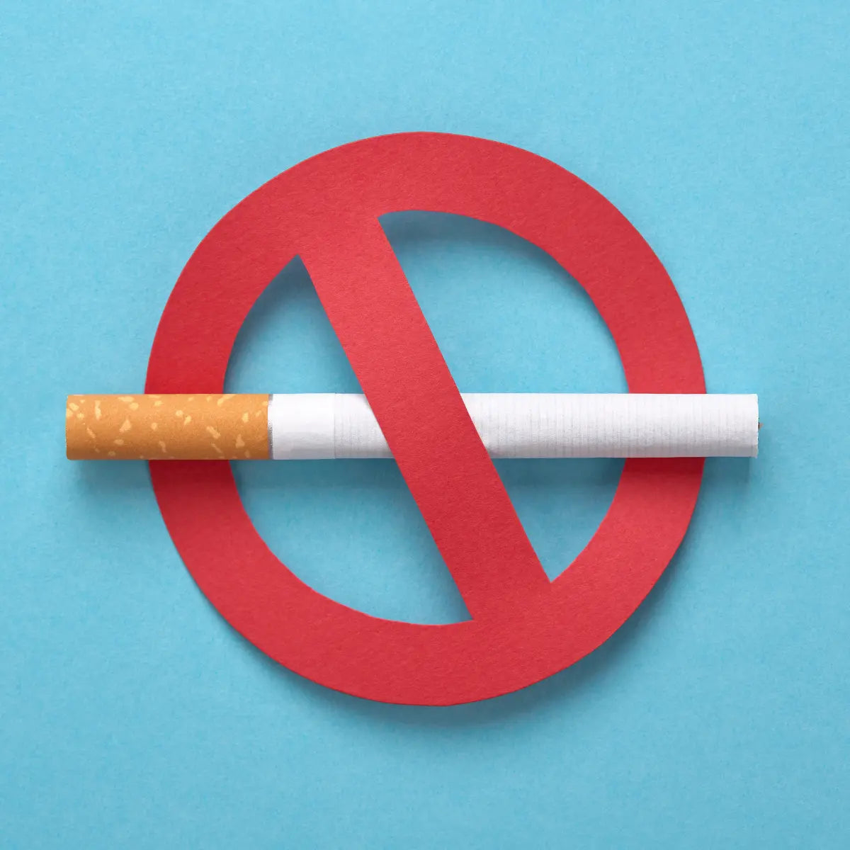 No Smoking Symbol with Cigarette – Anti-Tobacco and Smoke-Free Lifestyle Concept