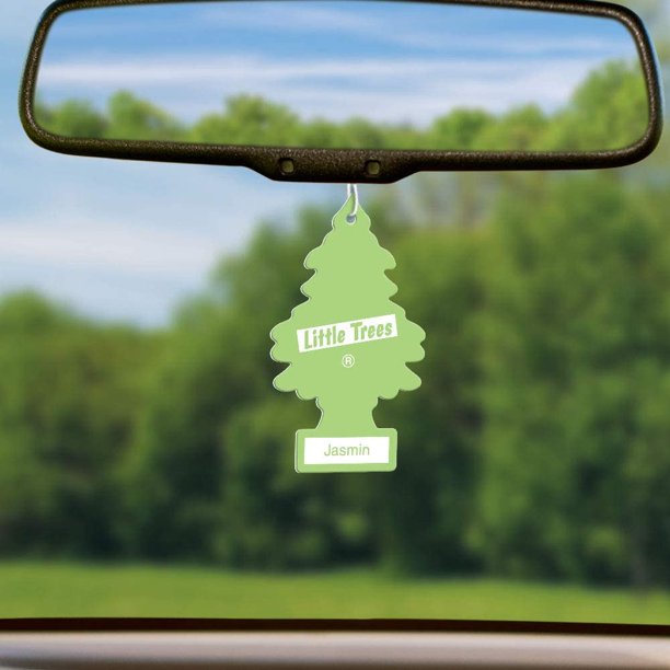 Jasmin Little Tree Air Freshener Hanging On Car