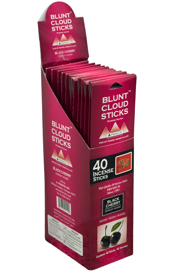 Load image into Gallery viewer, Blunt Cloud Incense Sticks 11"- Black Cherry (12 Count)