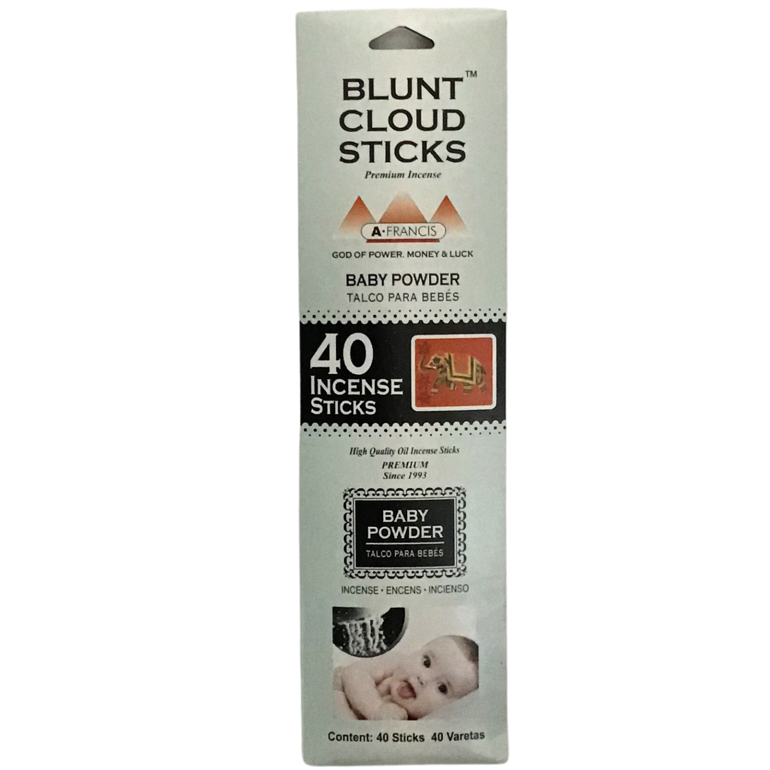 Blunt Cloud Baby Powder 11 Inch Incense Sticks