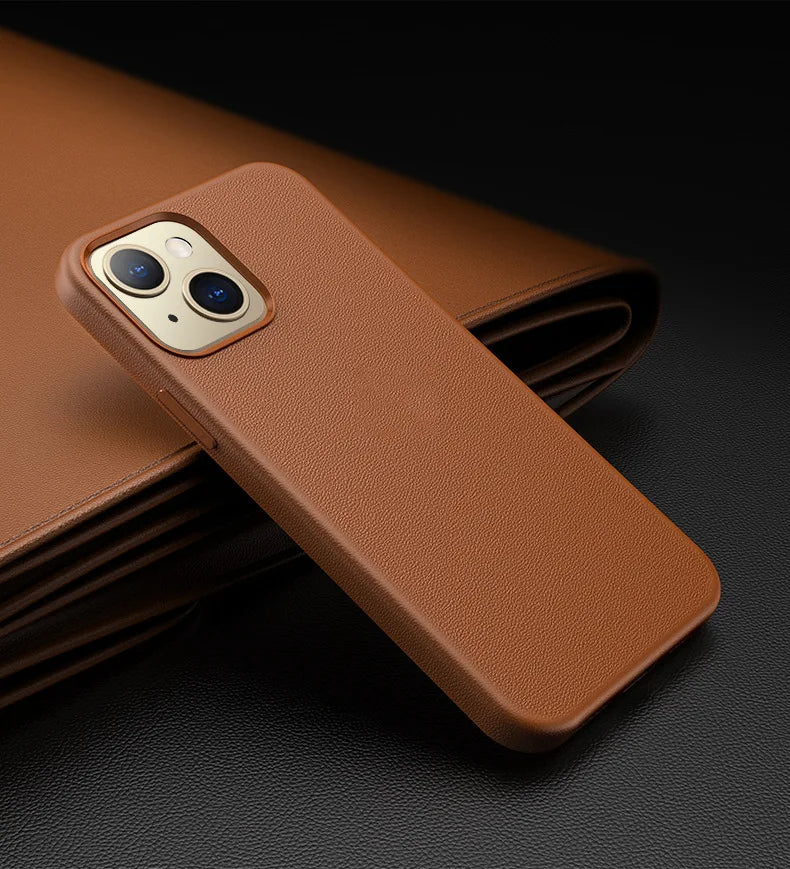 Brown  Leather iPhone Case