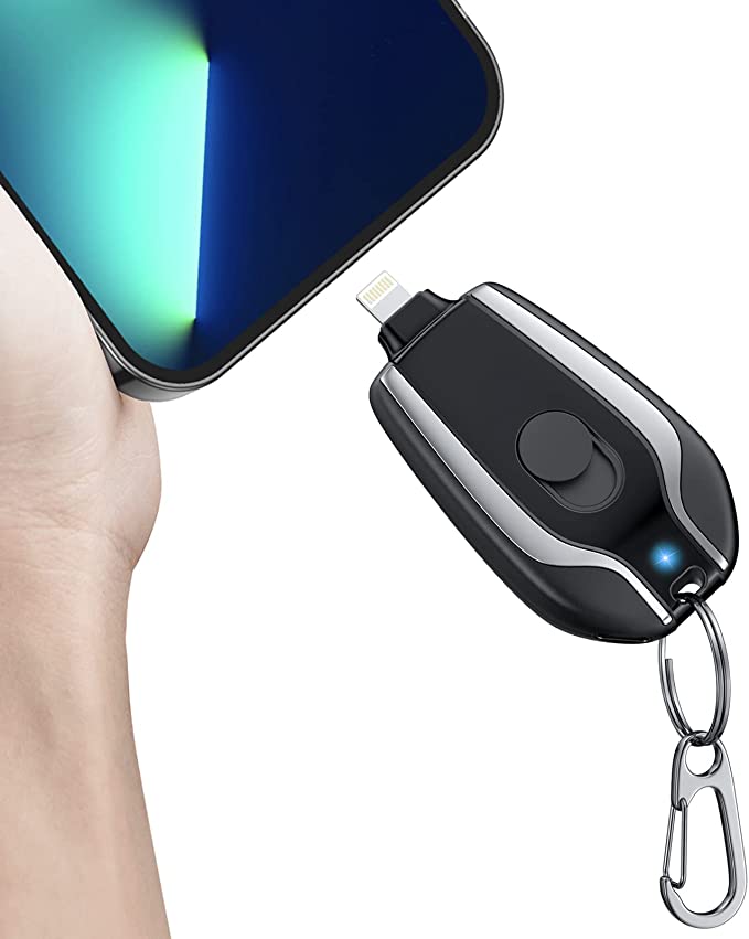 Load image into Gallery viewer, Portable Keychain Charger for iPhone Graphic
