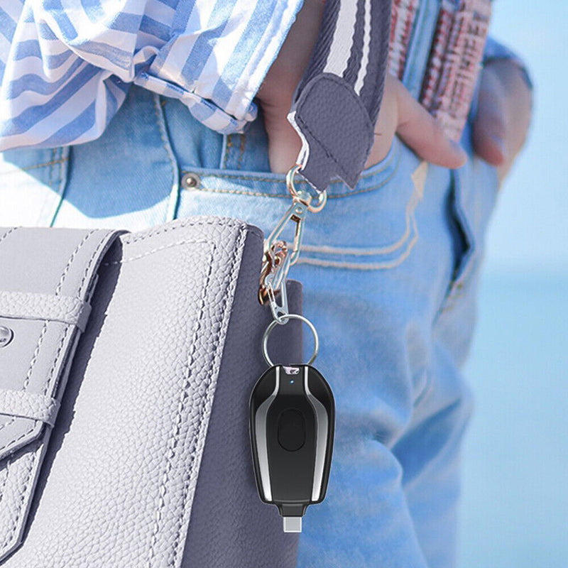 Load image into Gallery viewer, Portable Keychain Charger for Type-C Devices Graphic
