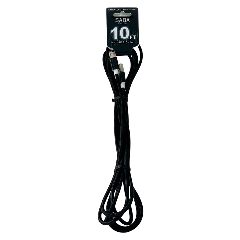Load image into Gallery viewer, Nylon Braided Micro USB to USB-A Charging Cable &quot;3m, 10ft&quot; (20 Count)
