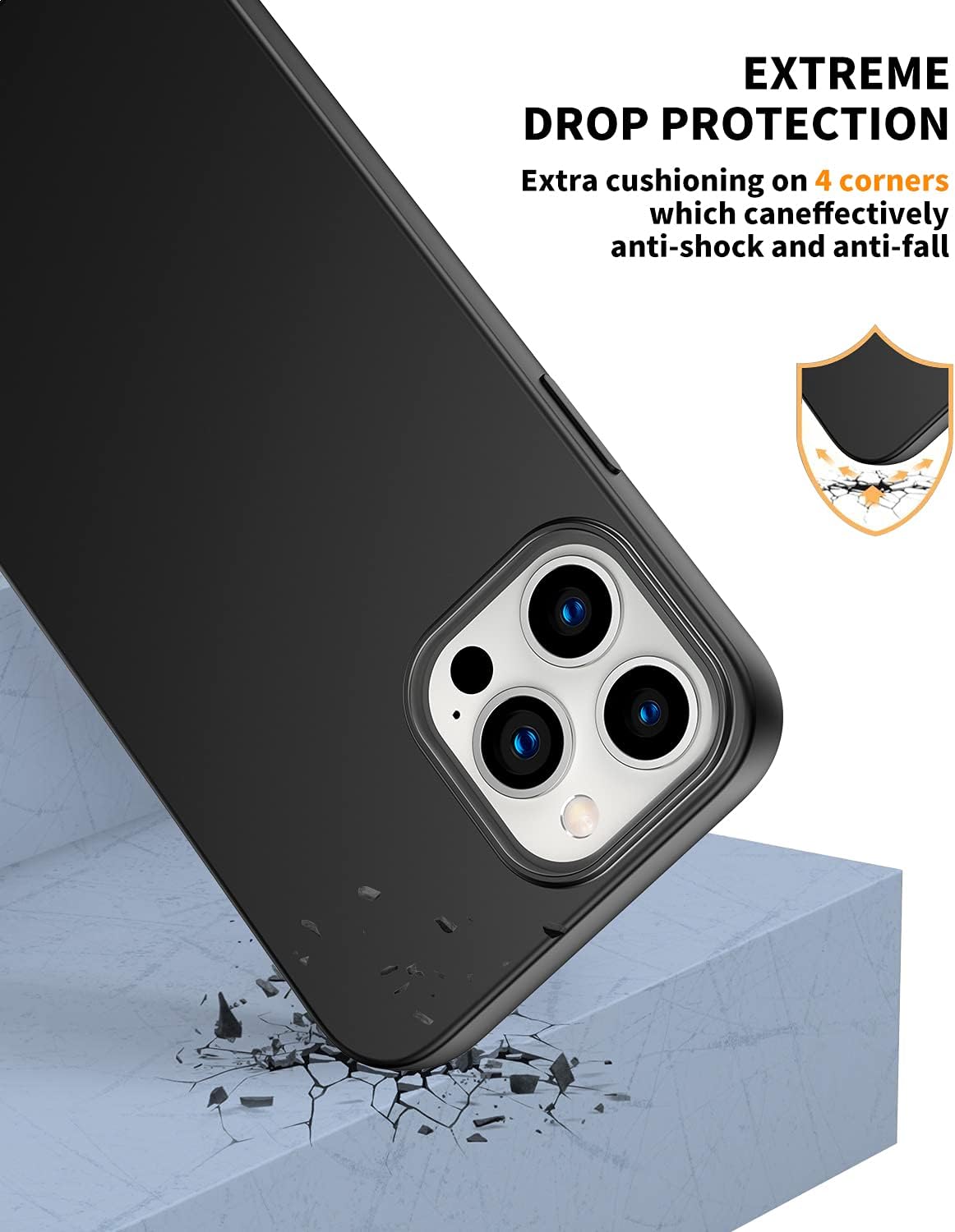 Silicone iPhone Case Drop Protection Graphic