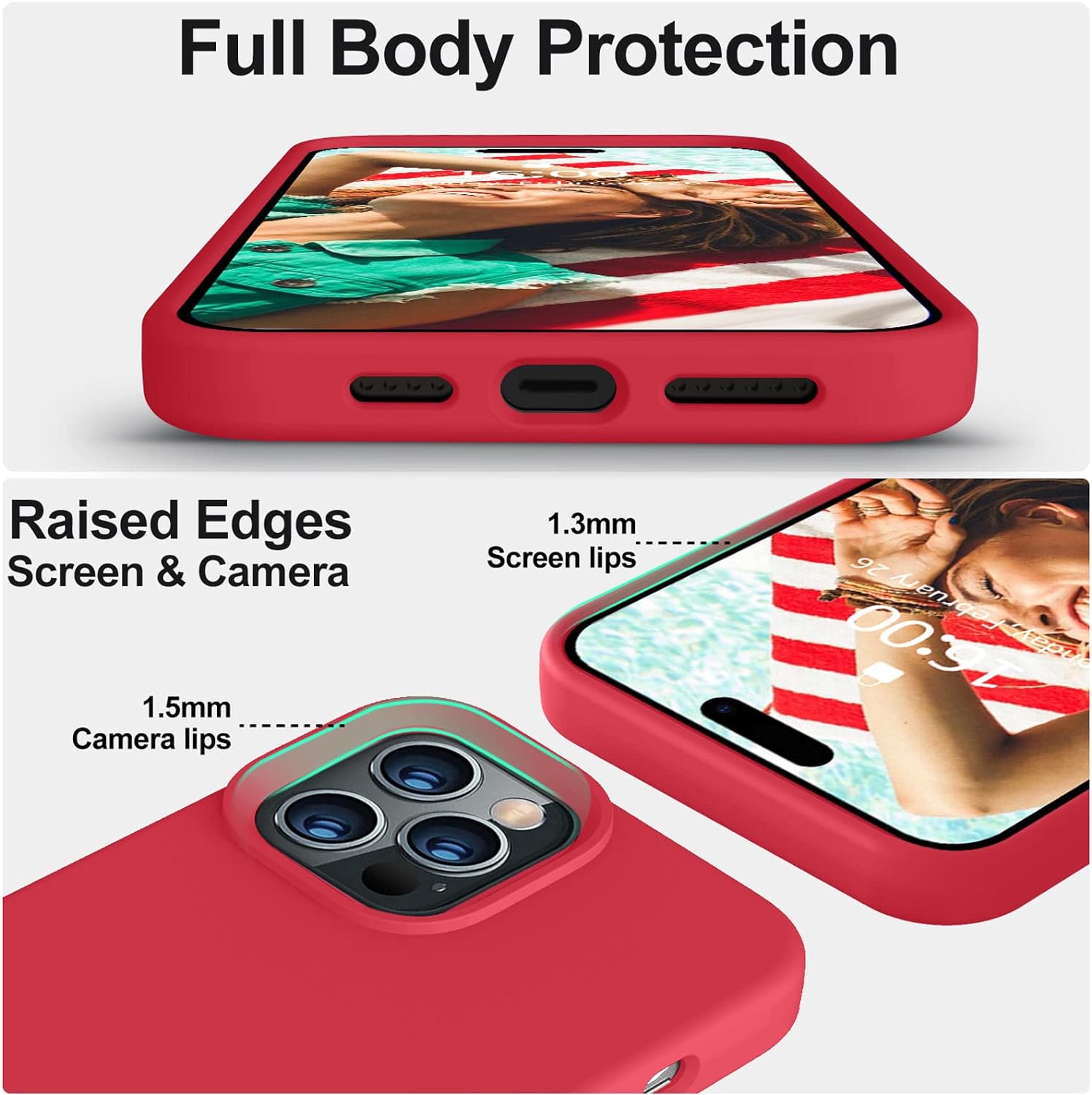 Silicone iPhone Case Full Body Protection Graphic