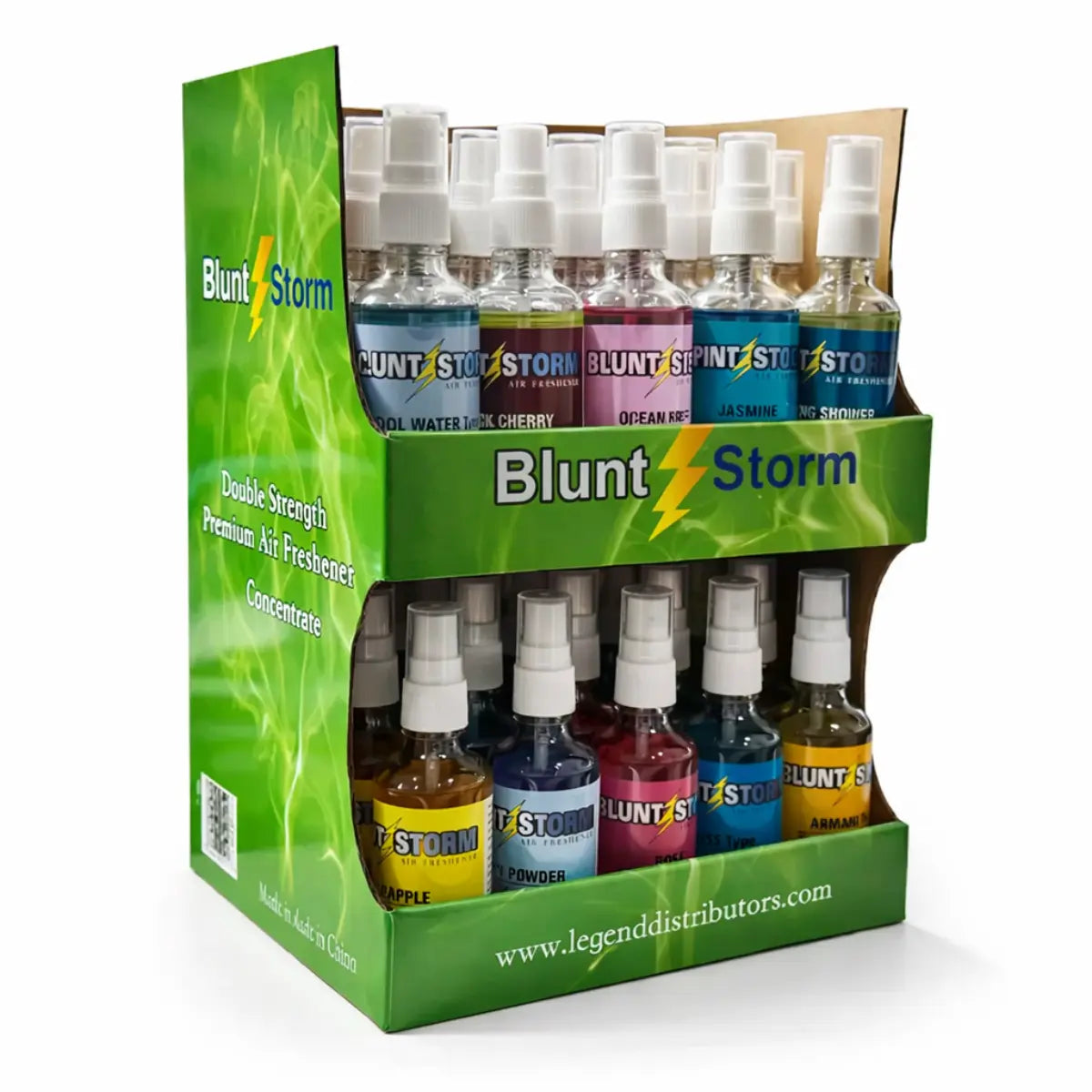 Blunt Storm 1.65oz Air Freshener Display - 40 Count Assorted Scents Smoke Odor Eliminator