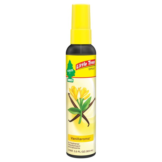 Little Trees Air Freshener Spray 3.5oz Bottle- Vanillaroma (6 Count)
