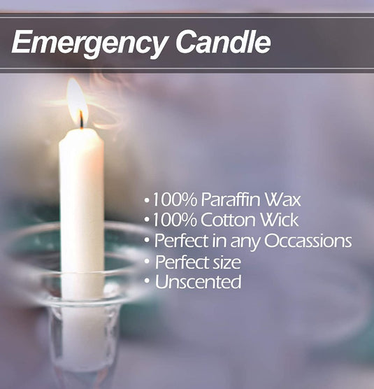 Emergency Candles 10 Pack (25 Count)