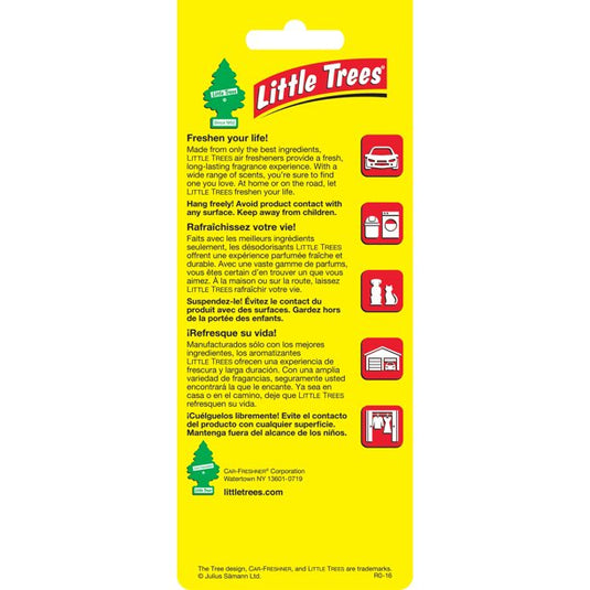     Back of Little Tree Air-Freshener