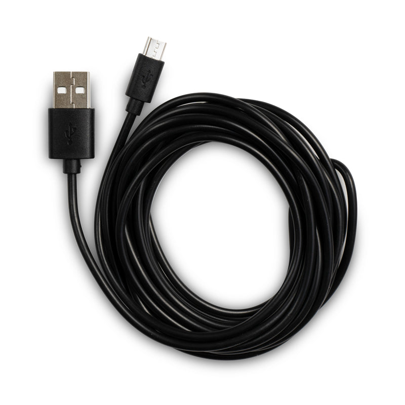 Load image into Gallery viewer, Black 10ft PVC Micro USB Charging Cable
