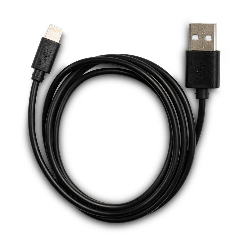 Load image into Gallery viewer, Black 3ft PVC iPhone Charging Cable
