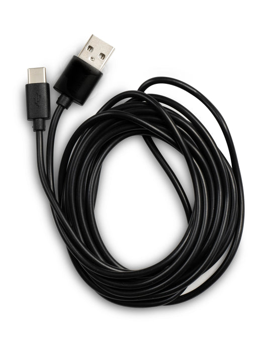 Black PVC 10ft Charging Cable