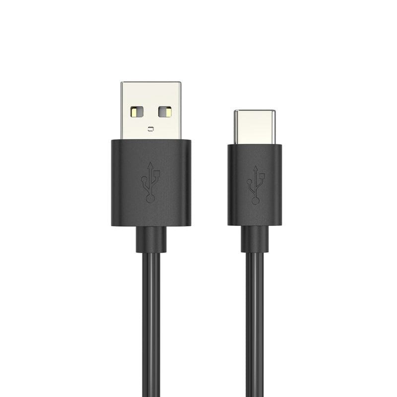 Load image into Gallery viewer, Black PVC Type-C Charging Cable Angled Image 3
