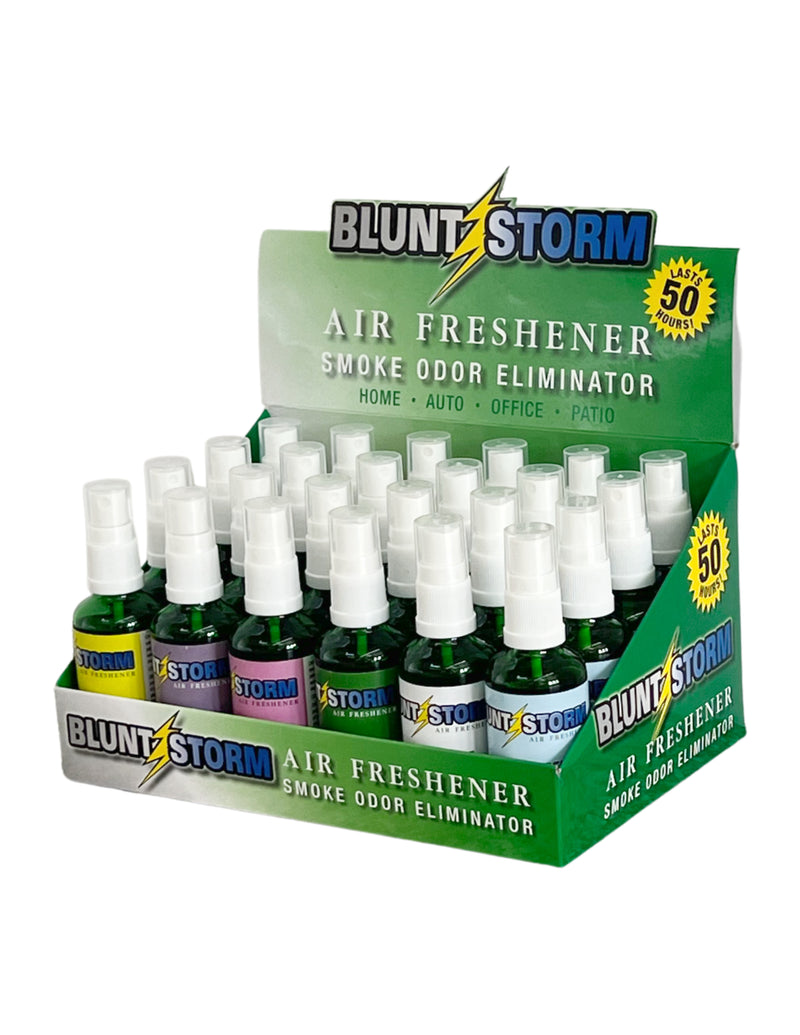 Load image into Gallery viewer, Blunt Storm Air Freshener Spray 1.65oz Bottle- Assorted Packing A (24 Count)
