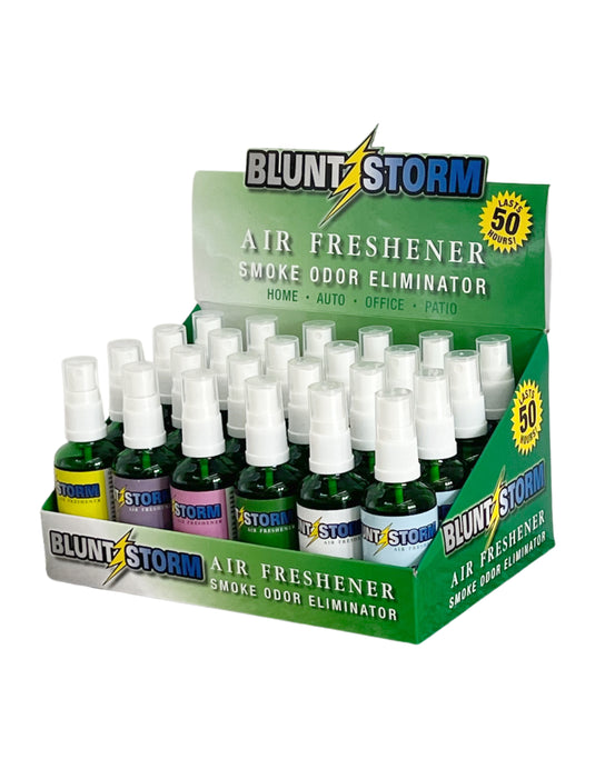 Blunt Storm Air Freshener Spray 1.65oz Bottle- Assorted Packing A (24 Count)