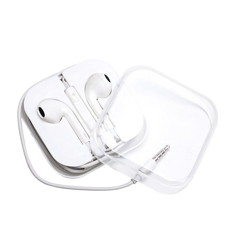 White Earbuds with Traditional Headphone Jack Image 3