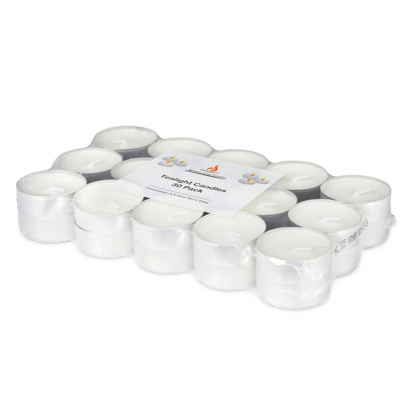 Load image into Gallery viewer, Michael Zohar Tealights - &quot;White Unscented&quot;- 30 Pack (12 Count)
