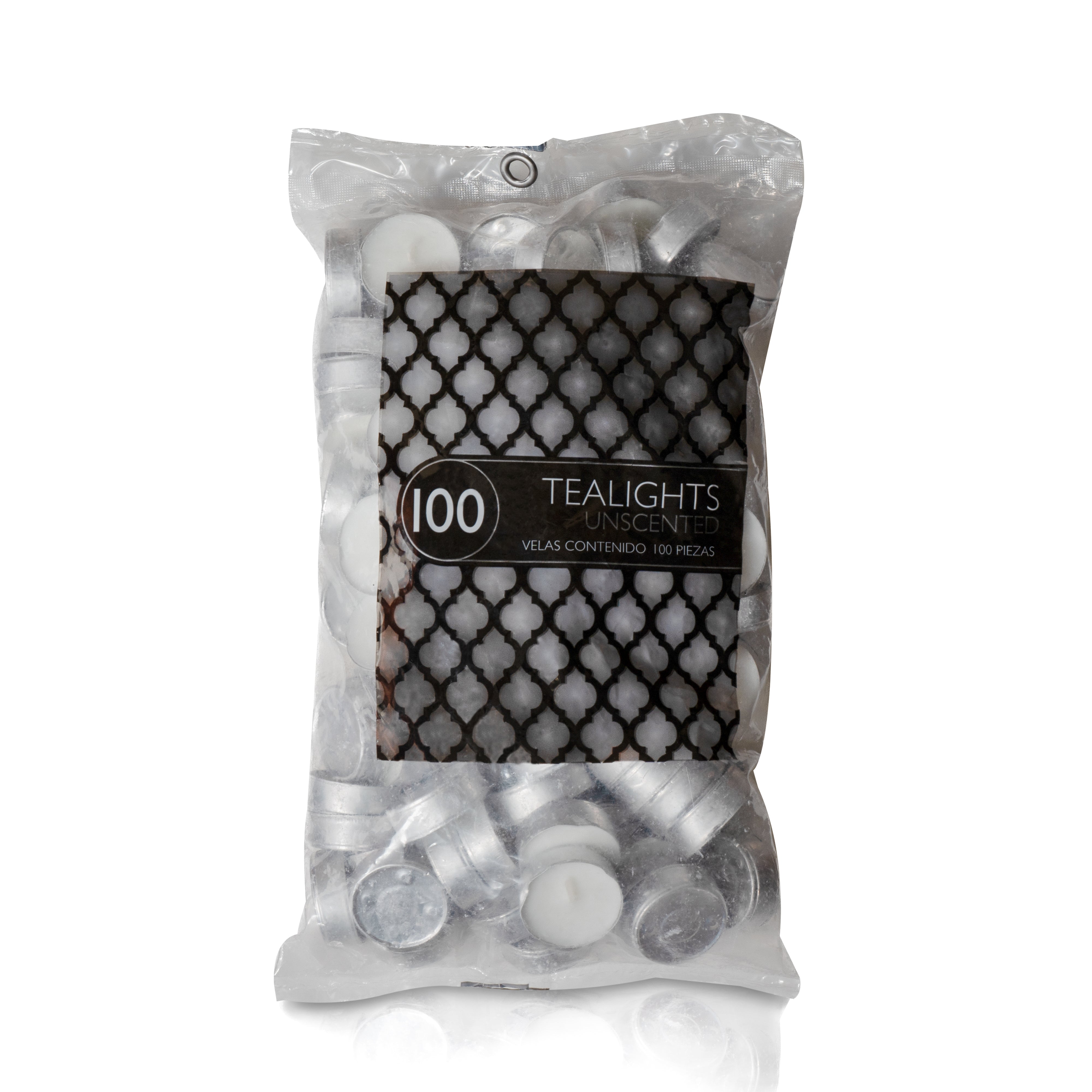 USA Tealights - "White Unscented" - 100 Pack- Made in USA (18 Count)