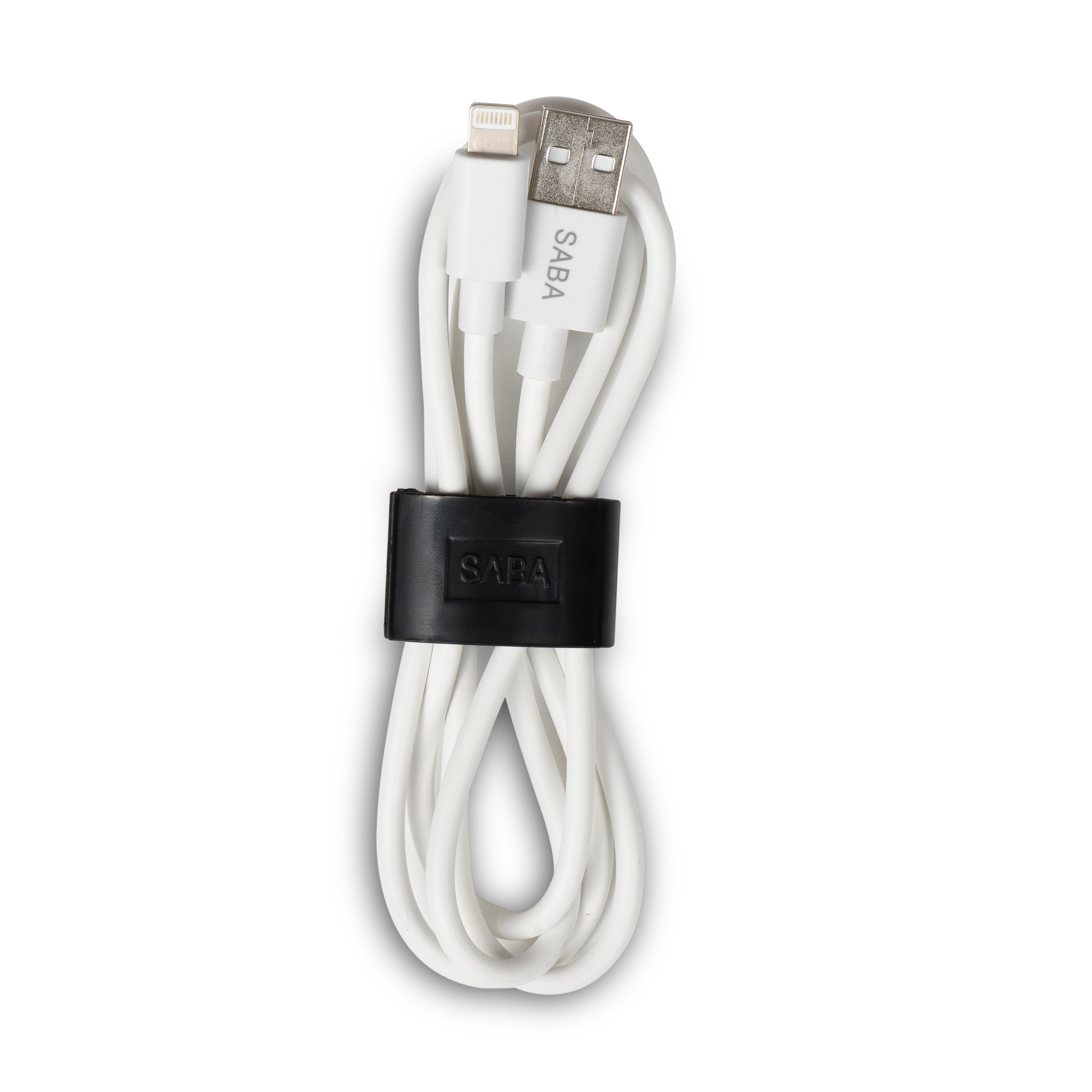 SABA White 3ft iPhone Charging Cable