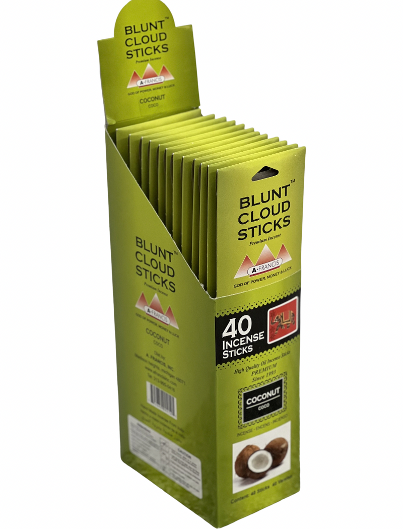 Load image into Gallery viewer, Blunt Cloud Incense Sticks 11&quot;- Coconut (12 Count)
