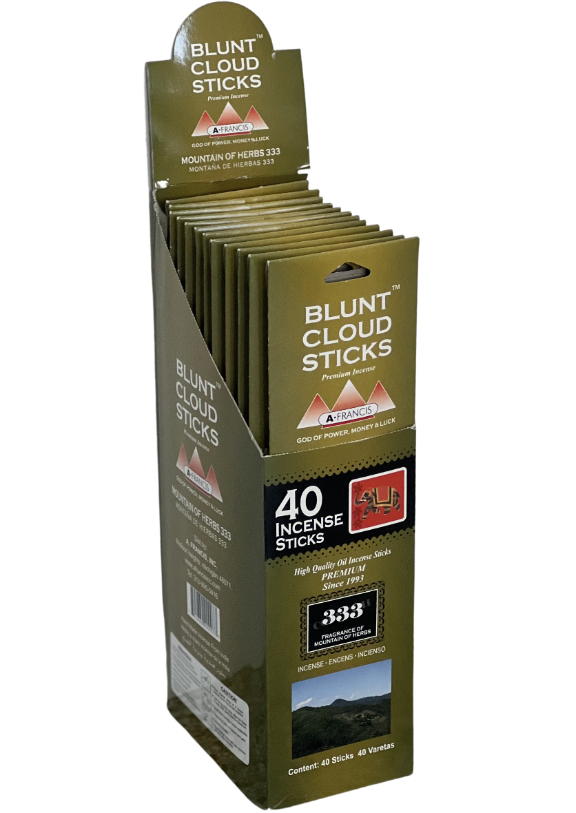 Blunt Cloud Incense Sticks 11"- Mountain of Herbs (12 Count)