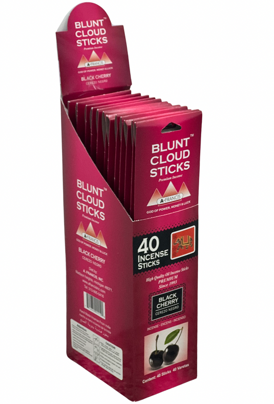 Blunt Cloud Incense Sticks 11"- Black Cherry (12 Count)