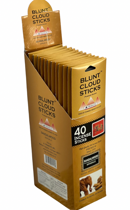 Blunt Cloud Incense Sticks 11"- Sandalwood (12 Count)