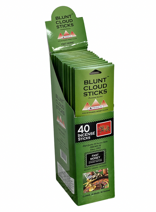 Blunt Cloud Incense Sticks 11"- Fast Money (12 Count)