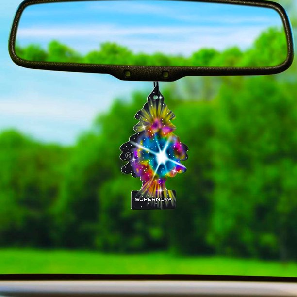 Load image into Gallery viewer,     Supernova Little Tree Air Freshener Hanging On Car
