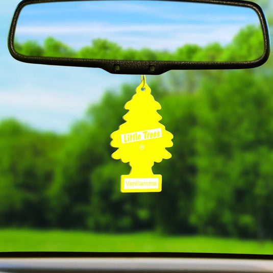    Vanillaroma Little Tree Air Freshener Hanging On Car