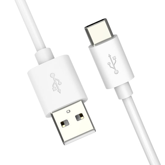 White PVC Type-C Charging Cable Image 2