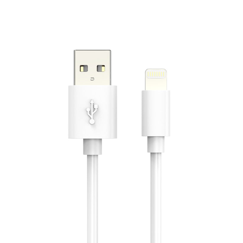 Load image into Gallery viewer,    White-PVC-Charging-Cable-Angled-Image-3
