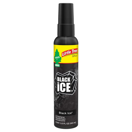 Little Trees Air Freshener Spray 3.5oz Bottle- Black Ice (6 Count