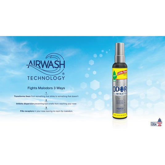 Little Trees Air Freshener Spray 3.5oz Bottle- Odor Eliminator (6 Count)