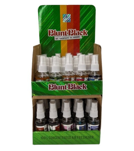 Load image into Gallery viewer, Blunt Black Air Fresher Spray- &quot;Assorted&quot; (Display of 50 Count)
